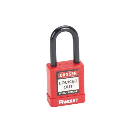 PADLOCK, Ø6.6 mm, non-conductivity, short shackle + key