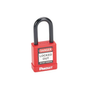 PADLOCK, Ø6.6 mm, non-conductivity, short shackle + key