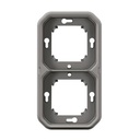 FRAME x2 (Plexo) flush, IP55, grey