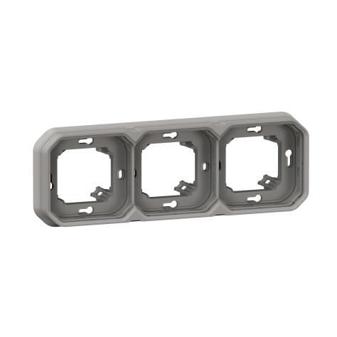 FRAME x3 (Plexo) flush IP55 grey