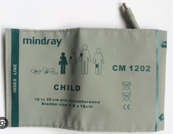 (defib Beneheart D3/D6)  PAEDIATRIC CUFF, reusable CM1202