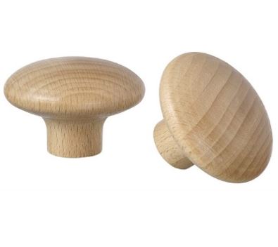 ROUND KNOBS, wood, for drawer