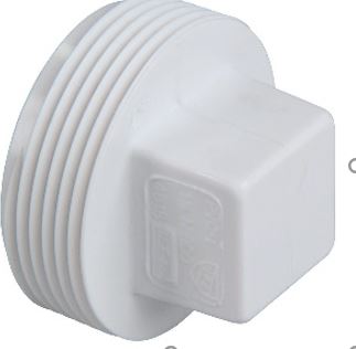 CAP threaded, PVC, 1"¼, male