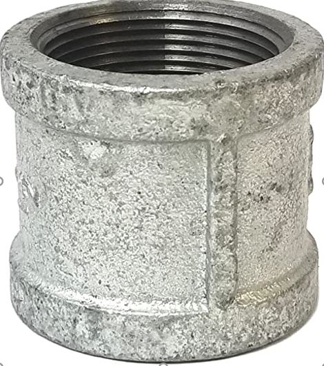 CONNECTOR COUPLING threaded, galvanized, Ø 2"½