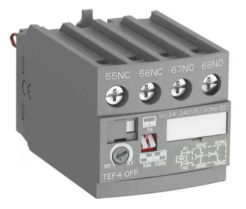 FRONTAL ELECTRONIC TIMER (ABB TEF4-OFF) 240V, 3A 1NO + 1NC