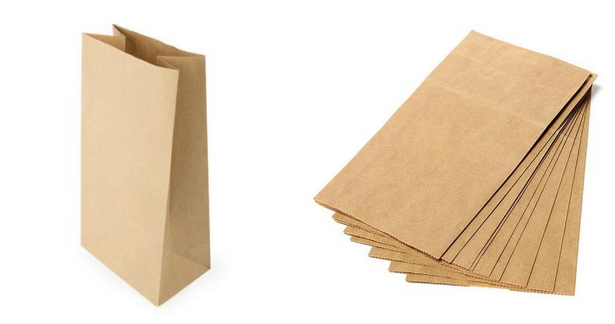 PAPER BAG, recycled paper, 1kg, brown