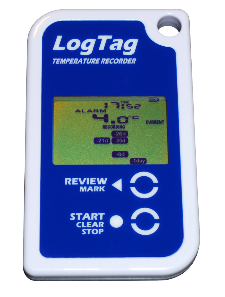ENREGIST. TEMP. (LogTag TRID30-7F) config. +2/+8°C,pile fixe
