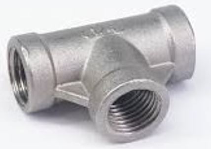 T-COUPLING threaded, galvanised, FxFxF