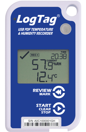 THERMO-HYGROMETRE traceur (LogTag Uhado-16)config. +15/+25°C