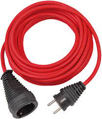 EXTENSION CABLE, 3G1.5²/5m, IP20/EUR, red