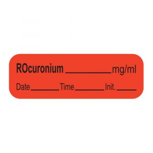 LABEL for Rocuronium, roll