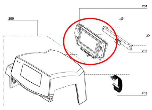 (syr. pump Agilia SP) DISPLAY BOARD Z178401