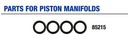 (Mastercool piston manifold) O-RING, set of 4