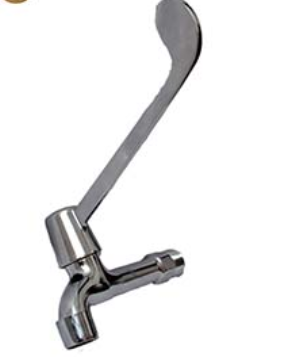 TAP wall-mounted, 1/2", elbow operated, for kitchen sink