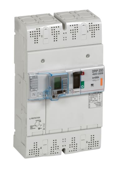 RCBO moulé type-A (420229) 4-10In 250A 0.03-3A 25kA, 4P