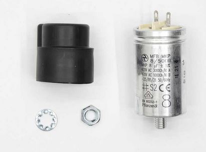 (Weishaupt WL20/1-C) CAPACITOR (713476) 8,0 µF, 420V 2,8