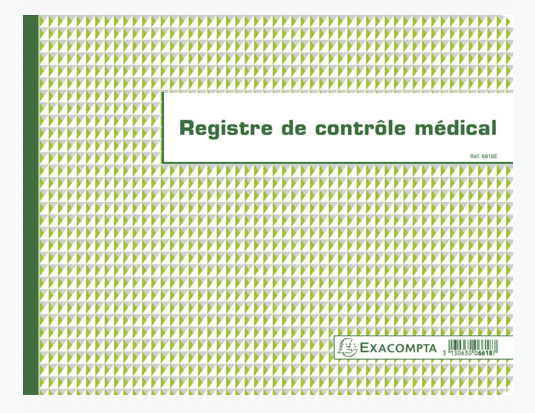 MEDICAL CONTROL REGISTER, 24X32CM, 60 pages