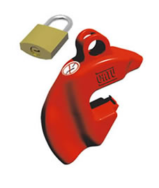 CLIPBLOCK, Ø6mm, for circuit breaker + padlock+key