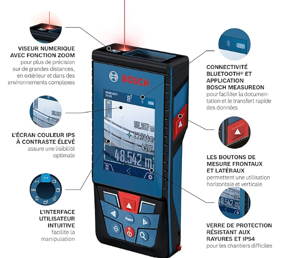 LASER TELEMETER handheld (Bosch GLM100-25C) 80mm-100m