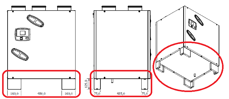 (Cocoon T30) PIEDS SUPPORTS, 4 pcs