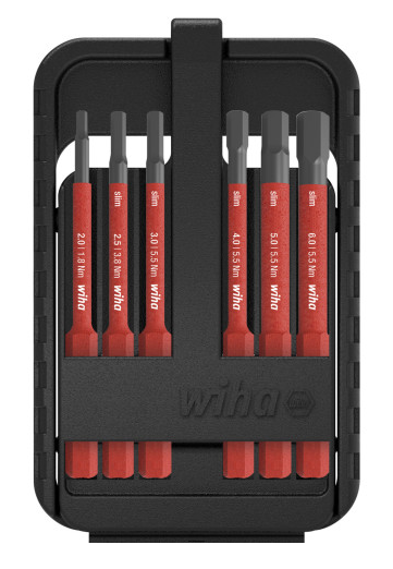 BITS slimbit electric (WIHA 43156) hex, set of 6 pcs