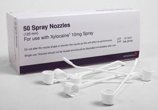 NOZZLE, s.u., plastic, 120mm, for lidocaine 10% spray