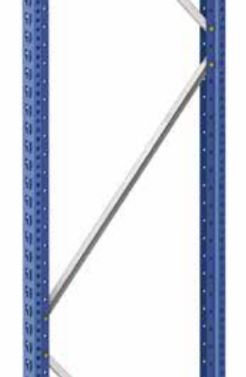 (Mecalux M7) DIAGONAL BRACE, 1234mm, for 800mm frame