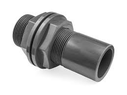 TANK CONNECTOR threaded, PVC, Ø 1" + flange + gasket