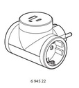 PRISE double, 2x 2P+E 16A, USB A+C, type F/Schuko
