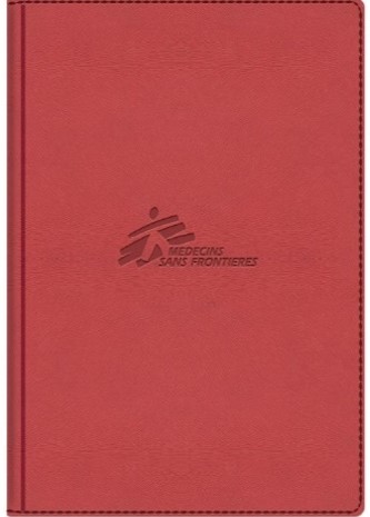 NOTEBOOK, A5, ruled, bound, MSF logo, 200 pages