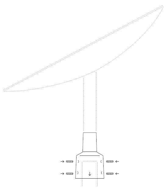 (Starlink Standard) ADAPTATEUR MAT, vers mât max 2"