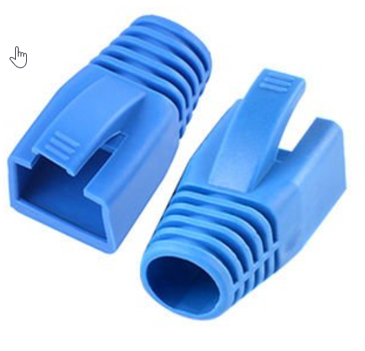 PROTECTION COVER RJ45 plug, blue, pc