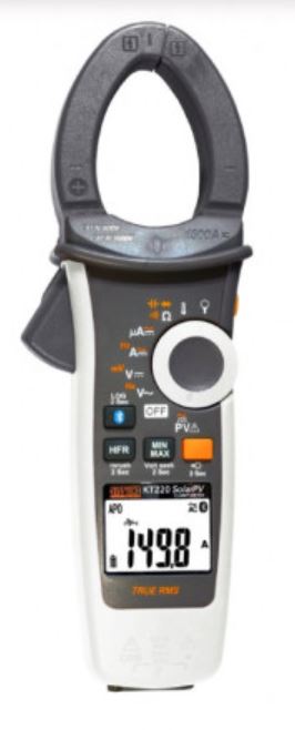 CLAMP METER True-RMS PV (KEWTECH KT220 Solar PV)