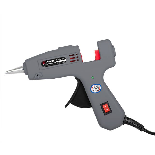 GLUE GUN electric, 20W, efficiency 5-13 g/min, wired