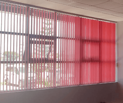 WINDOW BLINDS vertical slats, tailor-made