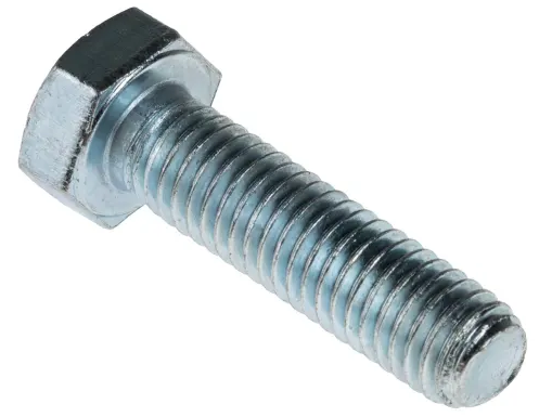 BOLT, zinc plated, M8x50mm, hex. head, 8.8 DIN 912