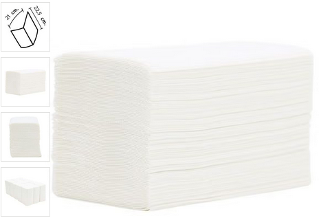 HAND PAPER TOWEL, 240x240mm, 20g/m², Z-fold, 25b x 150u