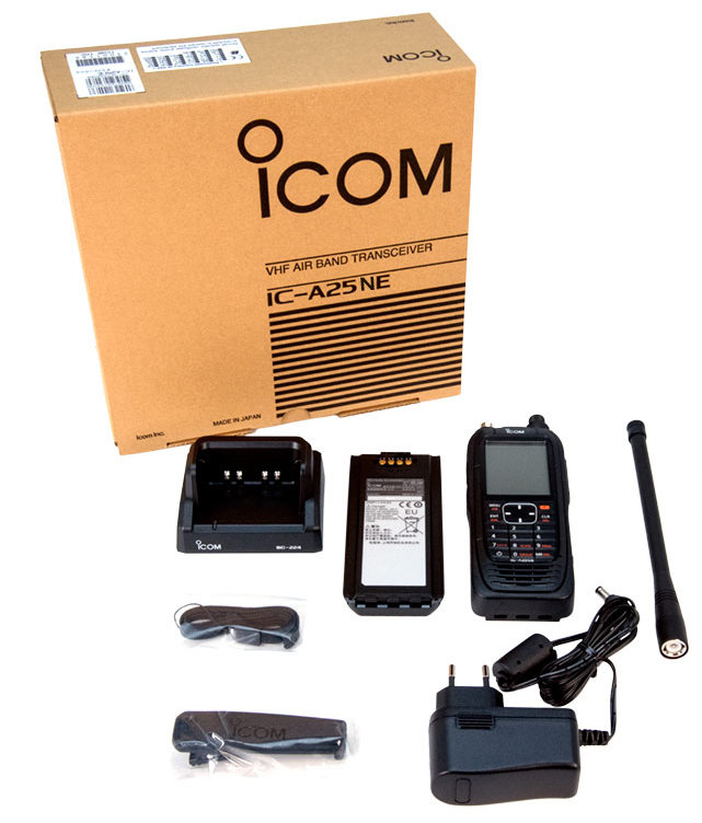 VHF TRANSCEIVER (Icom IC-A25NE) air band, set