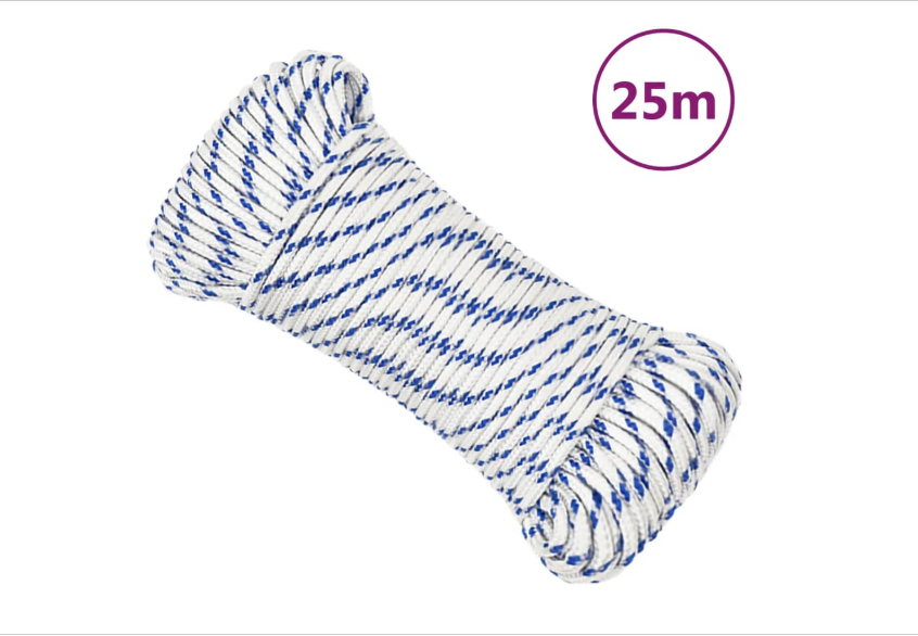 CORDE, nylon, Ø 5mm, qualité marine, UV résist., 25m