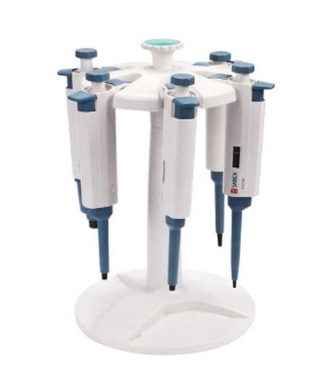 MICROPIPETTE STAND, 6 slots, round