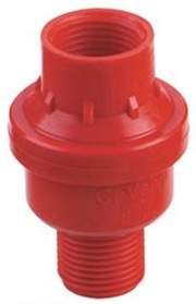 (pulvéris. IRS) VALVE CF pression constante, 18mm,MxF, rouge