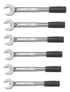 OPEN-END WRENCH HVAC, pre-calibrated, metric, set de 6 pcs