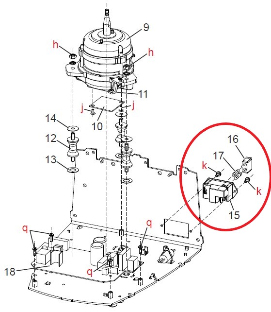 (cent. Hettich EBA200/200S) E-SET, appliance plug incl.fuses