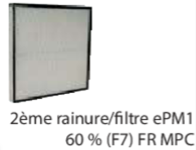 (porte filtre France Air C200) FILTRE MPC F7, 287x287x48mm