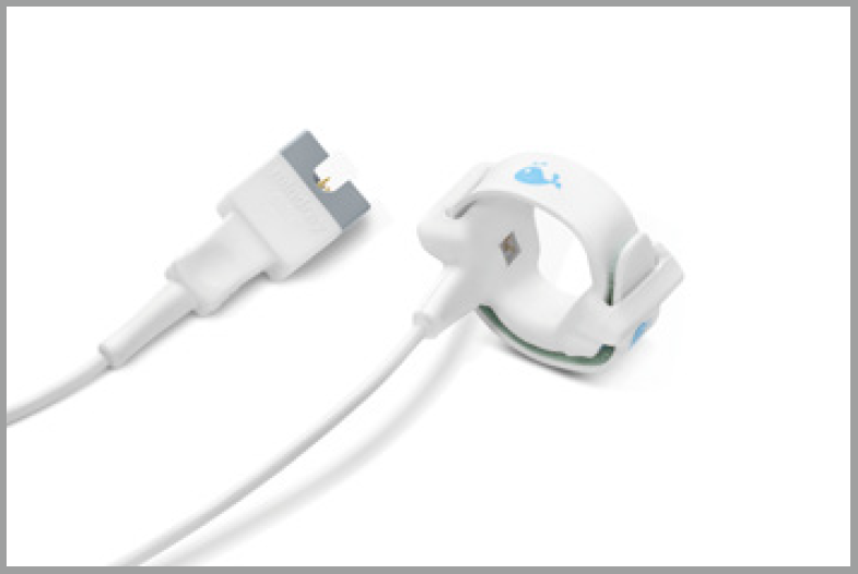 (monitor VS8/ePM) SpO2 SENSOR neonate, foot reusable 518BLH