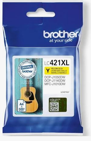 (Brother MFC-J1010DW) INK CARTRIDGE (LC421XL) yellow, HY