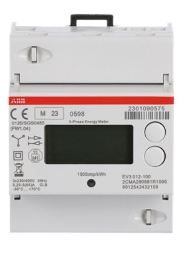 MESUREUR D'ENERGIE kWh (ABB EV3 012-100) 3x230/400V, 65A