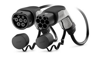 EV CABLE DE CHARGE CA, 32A, 480Vca, type 2, 5m, noir