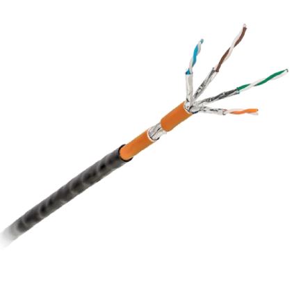 ETHERNET CABLE, S/FTP Cat6a, AWG23, black, per meter