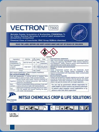 INSECTICIDE pulvér. résid.,broflanilide (VectronT500) 50g,PM